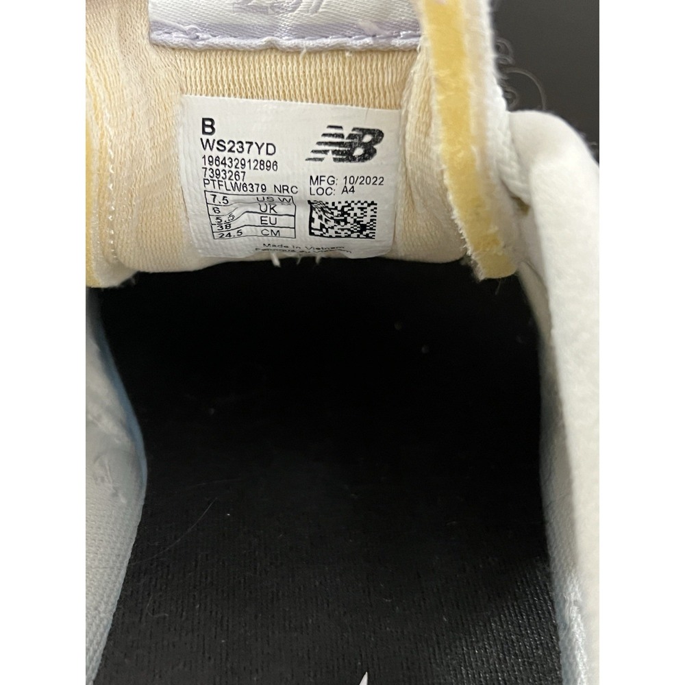 New Balance Unisex 237 WS237YD White Casual Shoes Sneakers‎ Size M 6 W 7.5 B - Picture 7 of 7